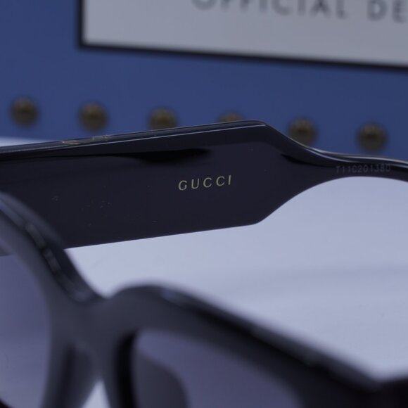 Gucci GG1558SK 001 Square Sunglasses - Black\Grey - Picture 9 of 12